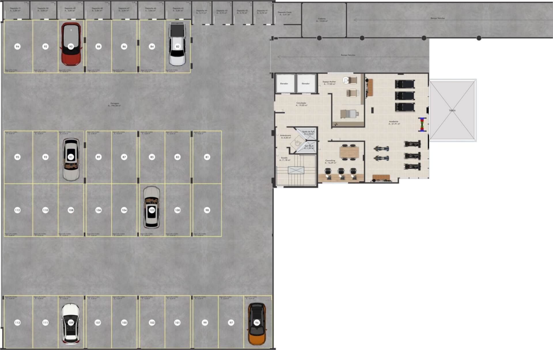 Planta Humanizada - 1° Pav